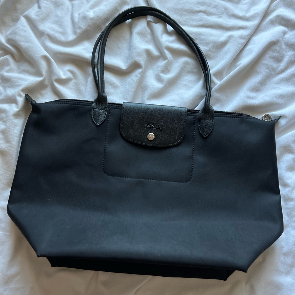 Longchamp Le Pliage Neo Black Large Tote